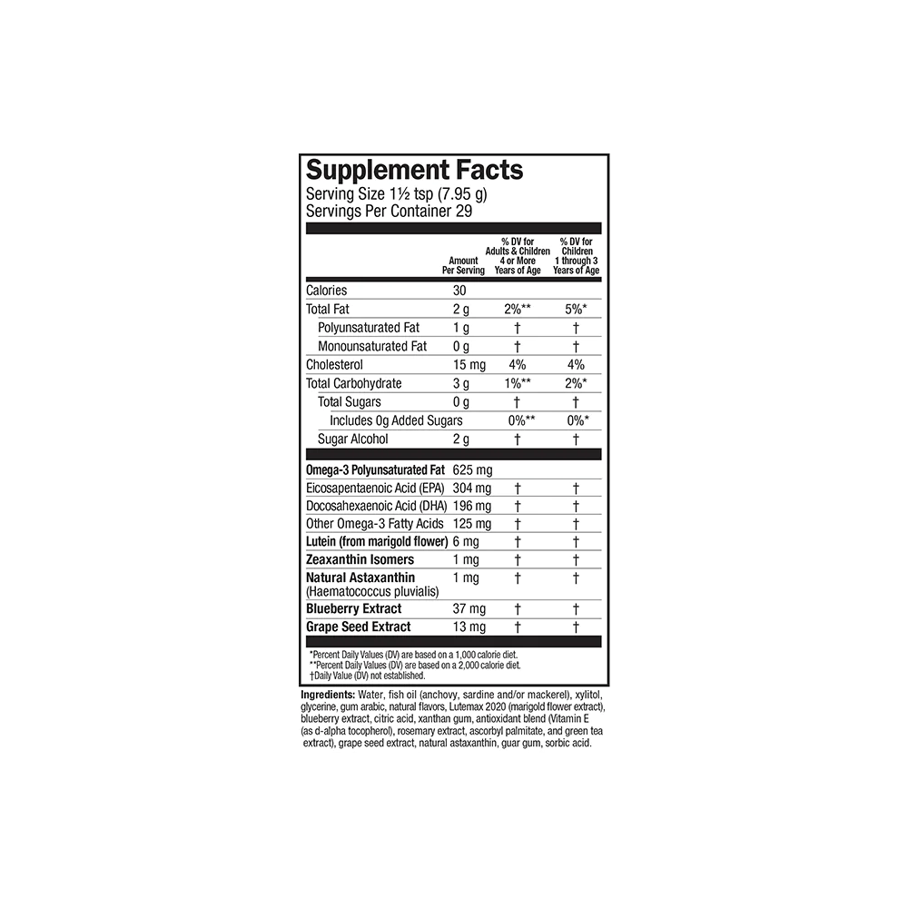 Hooty Fruity Tangerine Fish Oil + Eye Nutrition