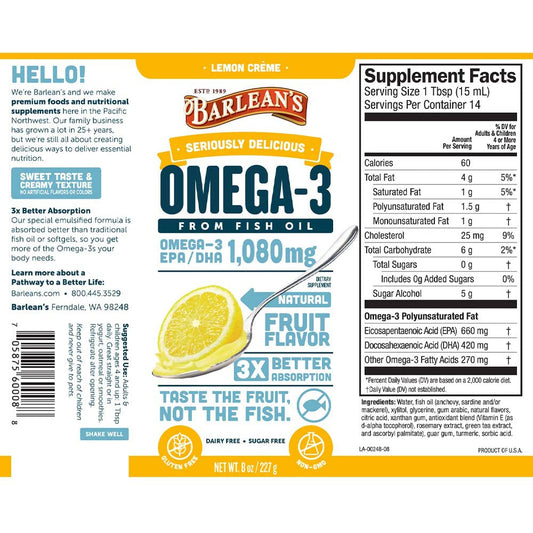Omega-3 (Lemon Creme)