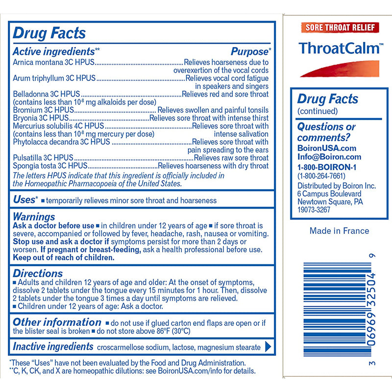 ThroatCalm Meltaway Tablets